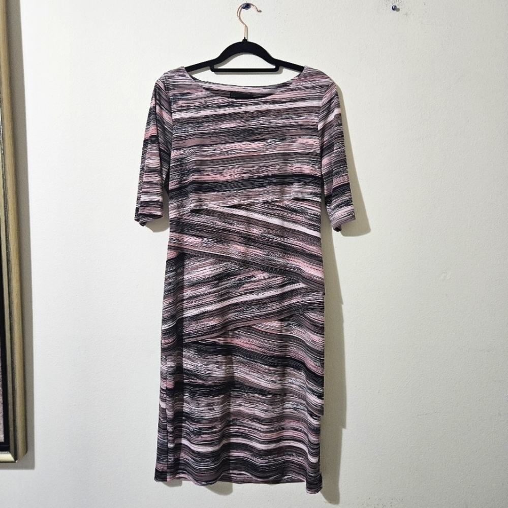 Connected Apparel Tiered Dress